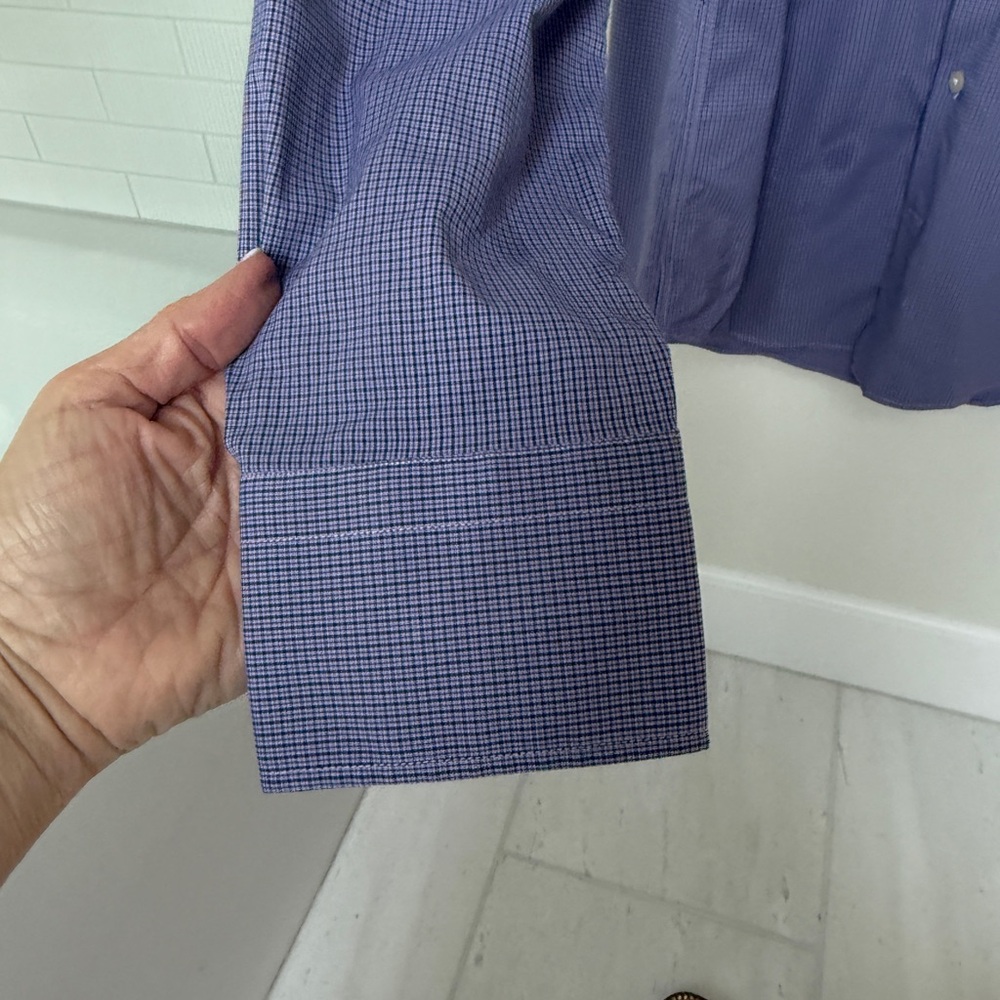 Peter Millar Men's Button-Down Shirt in Purple - Picture 4 of 12